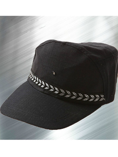 保安服配件作训帽保安帽正品黑色配发小区物业通用